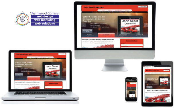 Resposive Website Designs from Charnwood Comms Responsive Website Designs from Charnwood Comms